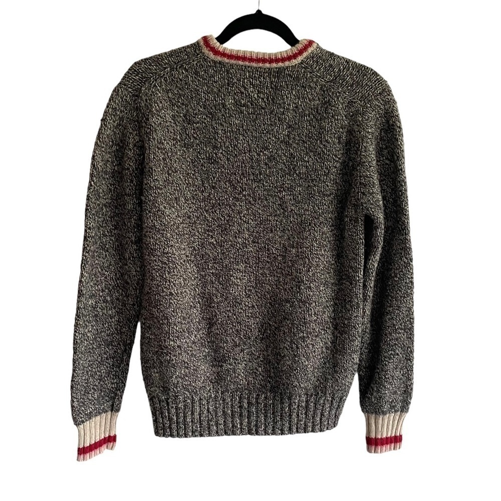 ROOTS Canada Wool Chunky Knit Cabin Sweater M - Picture 8 of 11